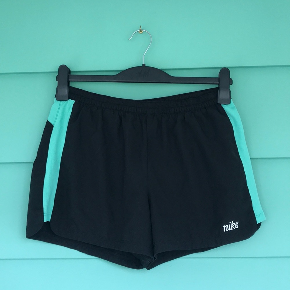Nike Loose Running Shorts Black & Teal